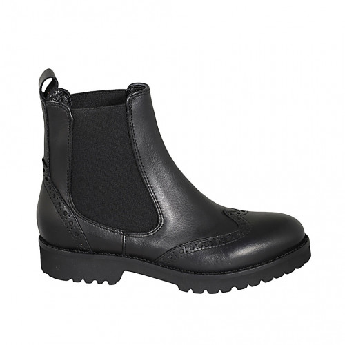 Damenstiefelette mit Gummibändern und...