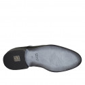 Scarpa derby stringata da uomo in pelle nera - Misure disponibili: 50