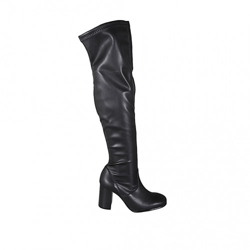 Woman's over-the-knee boot in black...