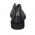 Zapato para hombres con cordones en piel negra - Tallas disponibles:  36, 46, 47