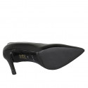 Woman's pointy pump in black patent leather with heel 9 - Available sizes:  32