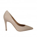 Escarpin pour femmes en cuir nue talon 9 - Pointures disponibles:  42, 43