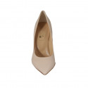 Escarpin pour femmes en cuir nue talon 9 - Pointures disponibles:  42, 43