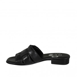 Woman's open mules in black... 2