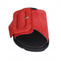 Woman's mules in red suede with buckle wedge heel 1 - Available sizes:  32