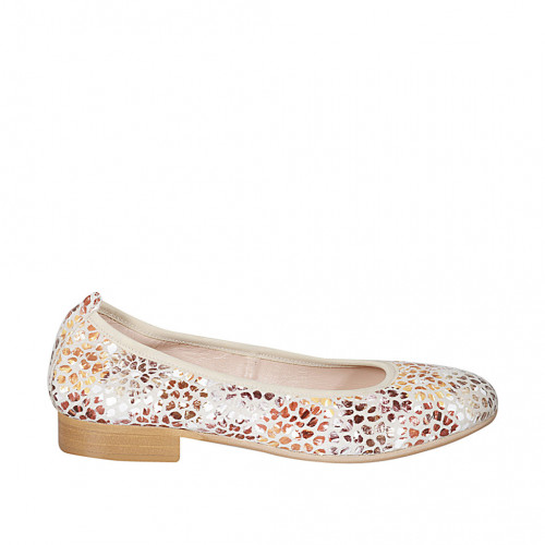 Woman's ballerina shoe in beige...