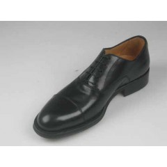 Chaussure élégante oxford à lacets et bout droit en cuir noir - Pointures disponibles:  52 2