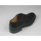 Men's laced Oxford shoe with captoe in black leather - Available sizes:  52