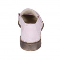 Woman's mocassin with accessory in rose suede heel 3 - Available sizes:  32