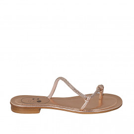 Woman's thong mules with...