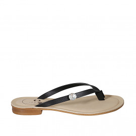 Woman's thong mules with...