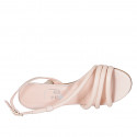 Sandalo da donna in pelle nude tacco 7 - Misure disponibili: 42