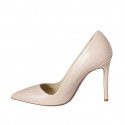 Escarpin pour femmes en cuir nue talon 10 - Pointures disponibles:  42