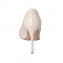 Decolté a punta da donna in pelle nude tacco 10 - Misure disponibili: 42