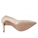 Escarpin pour femmes en cuir nue talon 10 - Pointures disponibles:  42