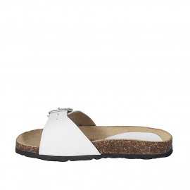 Damenpantoletten aus weißem... 2