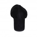 Woman's pump with rounded tip in black suede heel 6 - Available sizes:  32