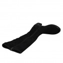 Bottes pour femmes en daim noir avec fermeture éclair talon 5 - Pointures disponibles:  32, 33, 34