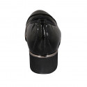 Decolté da donna con plantare estraibile in vernice nera zeppa 4 - Misure disponibili: 31
