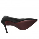 Woman's pointy pump in black patent leather heel 10 - Available sizes:  32
