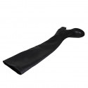 Stivale alto sopra al ginocchio da donna in pelle ed elasticizzato nero tacco 5 - Misure disponibili: 34