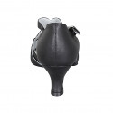 Scarpa da ballo con cinturino in pelle nera tacco 6 - Misure disponibili: 32, 34, 42