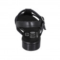 Sandale pour femmes avec courroie en cuir noir talon 2 - Pointures disponibles:  44