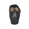 Ballerine pour femmes en cuir noir avec noeud et bout droit talon 2 - Pointures disponibles:  32