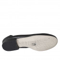 Ballerine pour femmes en cuir noir talon 2 - Pointures disponibles:  32