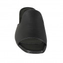 Mules en cuir noir talon 2 - Pointures disponibles:  32, 33
