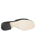 Sabot accollato in pelle nera tacco 2 - Misure disponibili: 32, 33