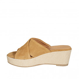 Woman's mules in cognac... 2