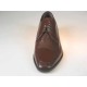 Men's laceup derby shoe in brown leather - Available sizes:  50