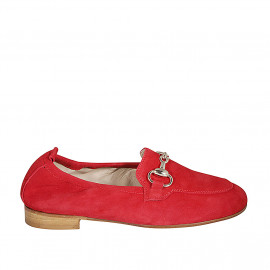 Woman's mocassin in red...