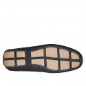 Mocassino da uomo con plantare estraibile in pelle nera - Misure disponibili: 36, 37, 50, 53, 54