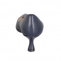 Decolté a punta da donna in pelle blu con tacco a rocchetto 5 - Misure disponibili: 42