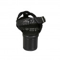 Sandale pour femmes en cuir tressé noir talon 5 - Pointures disponibles:  42