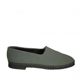 Mocassin frioulanes pour femmes en tissu elastique vert talon 2 - Pointures disponibles:  32, 33, 35, 42, 43, 44