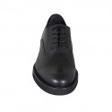 Scarpa stringata classica modello Oxford da uomo con puntale in pelle nera - Misure disponibili: 46, 49, 50, 51