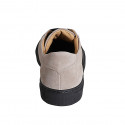 Chaussure à lacets pour hommes avec semelle amovible en daim beige - Pointures disponibles:  36, 38, 46, 48, 51