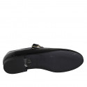Mary Jane pour femmes en cuir verni noir avec courroie talon 1 - Pointures disponibles:  35