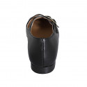 Mary Jane pour femmes avec bout carré et courroies en cuir noir talon 1 - Pointures disponibles:  33, 42