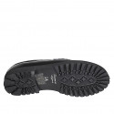 Mocassino da donna con accessorio in vernice nera tacco 3 - Misure disponibili: 32, 35, 43, 44, 45