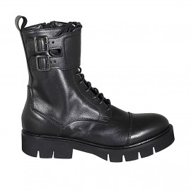 Woman's laced combat style...