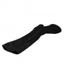 Stivale alto al ginocchio da donna in camoscio ed elasticizzato nero con cerniera tacco 5 - Misure disponibili: 32, 34