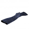 Bottes à bout pointu pour femmes en daim bleu avec fermeture éclair talon 10 - Pointures disponibles:  42, 43