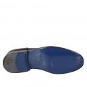 Chaussure derby pour hommes avec lacets et bout droit en cuir noir - Pointures disponibles:  36, 38, 49, 50, 51