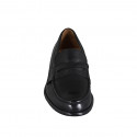 Mocassino da uomo in pelle color nero - Misure disponibili: 38, 46, 51, 52