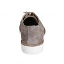 Chaussure à lacets pour hommes en daim taupe - Pointures disponibles:  38, 46, 47, 50, 51