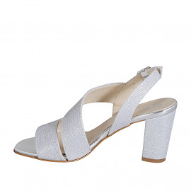 Woman's sandal in silver... 2
